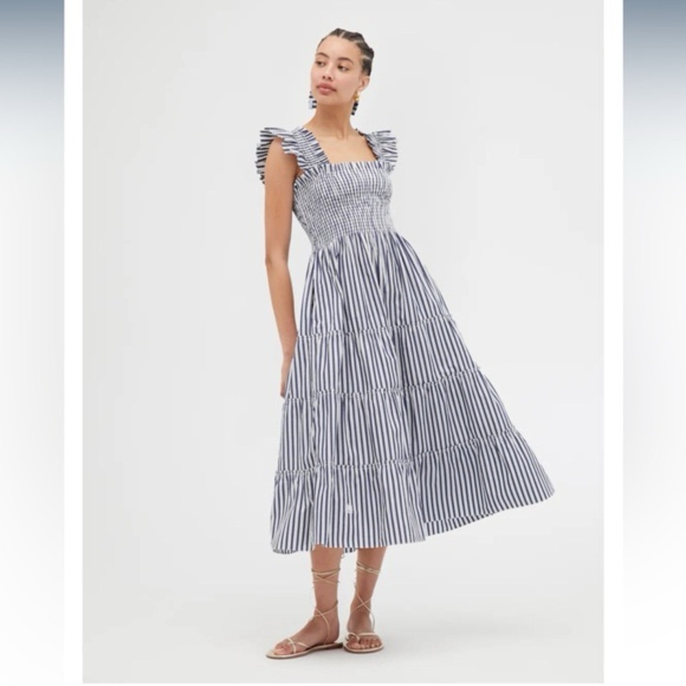 Hill House Home Ellie Nap Dress – Navy Stripe